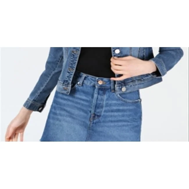 Exquisite Craftsmanship Maison Jules Women's Denim Jacket Blue Size Medium