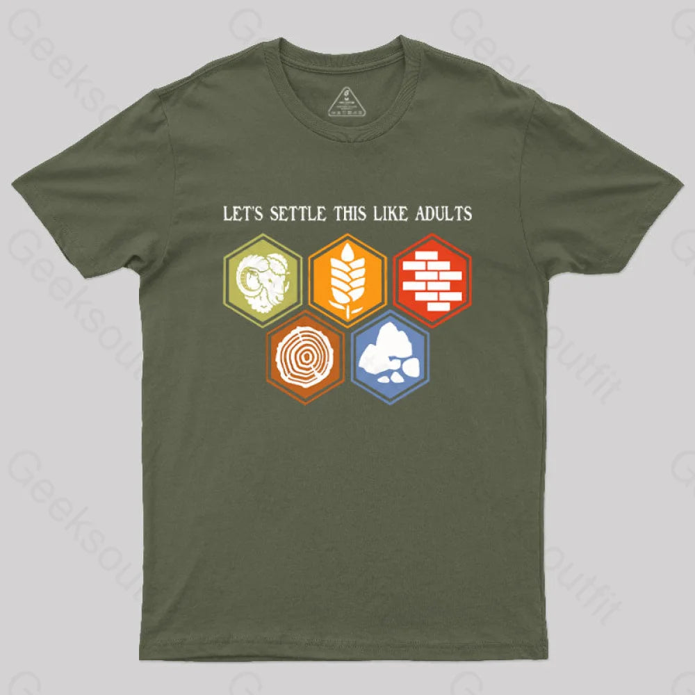 Dressing Tips Let's Settle This Like Adults Geek T-Shirt