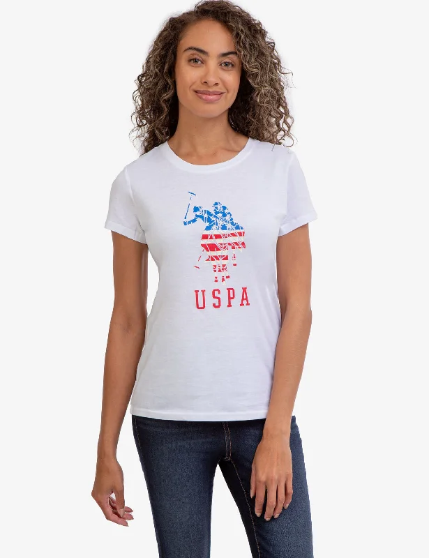Personalized Wear USPA LOGO FLAG CREW NECK T-SHIRT