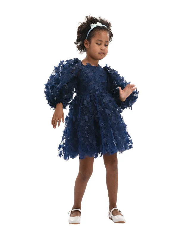 Personalized Clothing Navy Bell Mariposa Dress