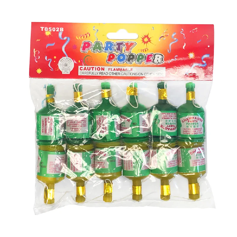 Alice style PARTY POPPERS - 12 PACK