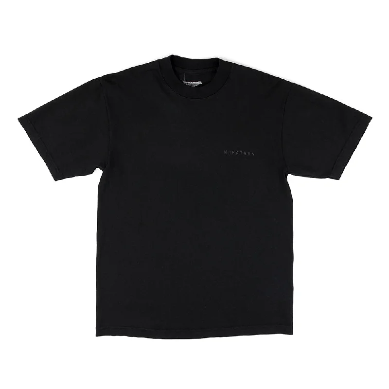 Easygoing Fashion Marathon Signature Classic T-Shirt - Black/Black