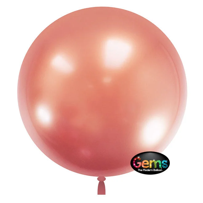 High-end Sense 32 inch GEMS BALLOON - ROSE GOLD (2 PK)