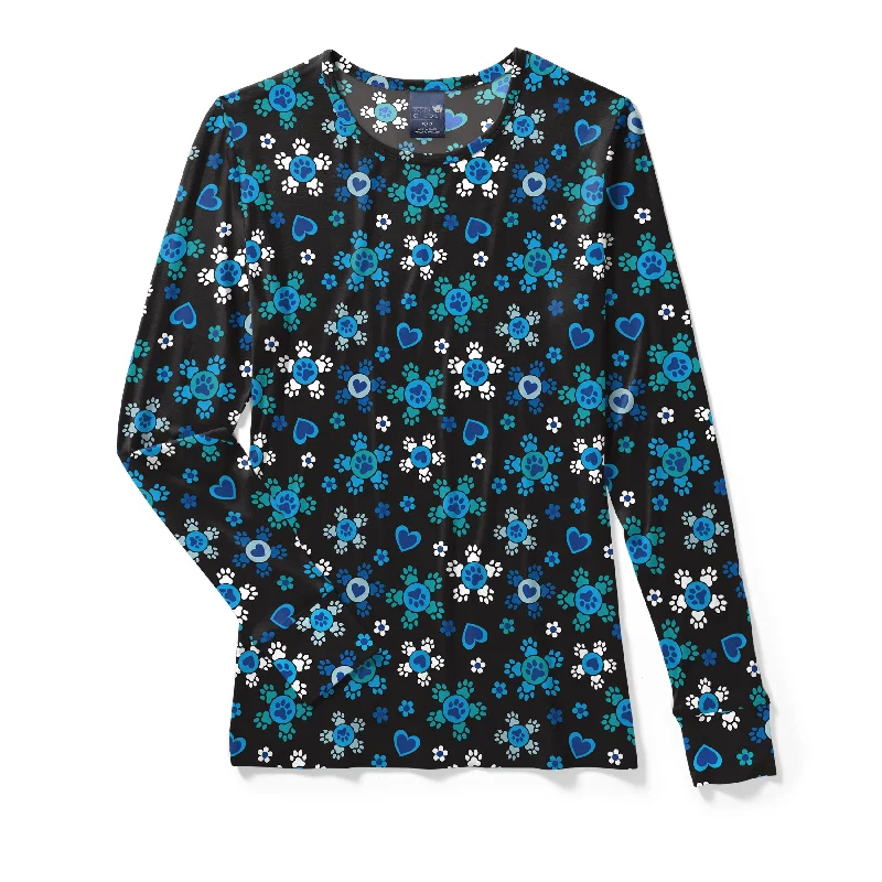 Editorial Design Zoe+Chloe Silky Print Tee - FurFetti