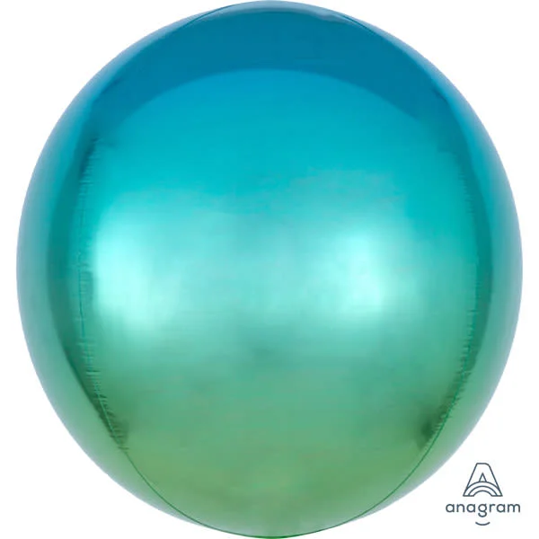 Sports outdoor style 16 inch OMBRE BLUE & GREEN ORBZ