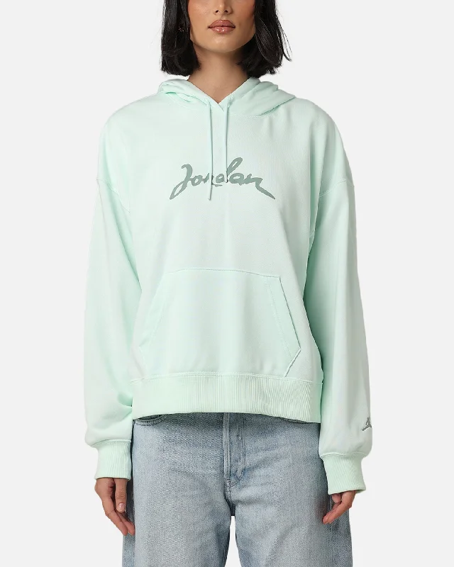 Exquisite workmanship Jordan Women's Brooklyn Fleece Pullover Hoodie Barely Green/Jade Smoke