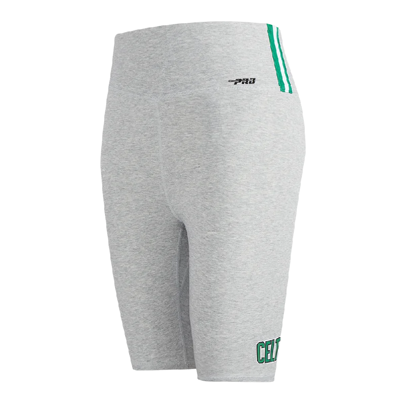 Elegant Design NBA BOSTON CELTICS CLASSIC WOMEN'S BIKE SHORT (HEATHER GREY)