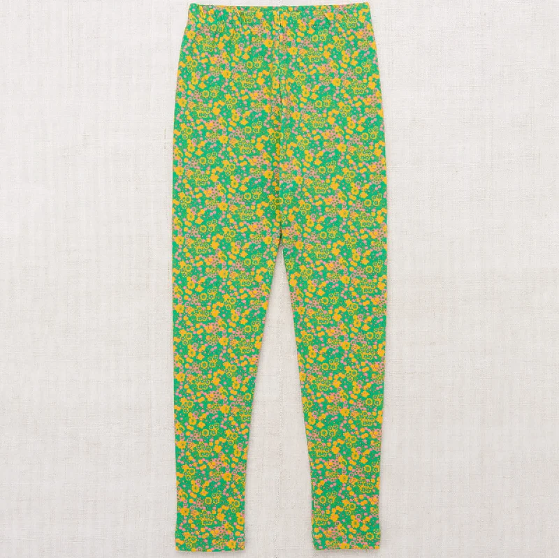 High-end Fabrics Legging in Clover Tisbury Garden by Misha & Puff - Last Ones In Stock - 5-6 Years