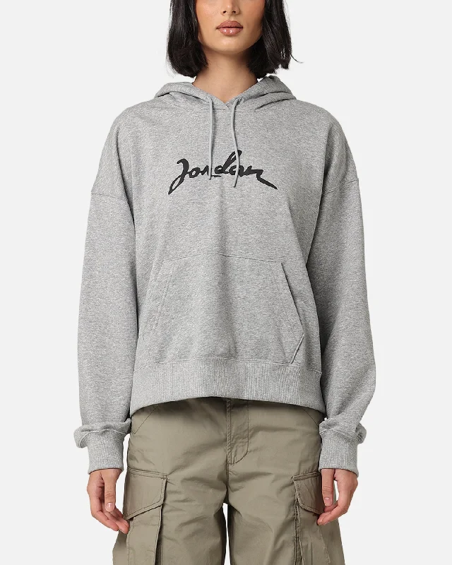 High-quality fabrics Jordan Women's Brooklyn Fleece Pullover Hoodie Dark Grey Heather