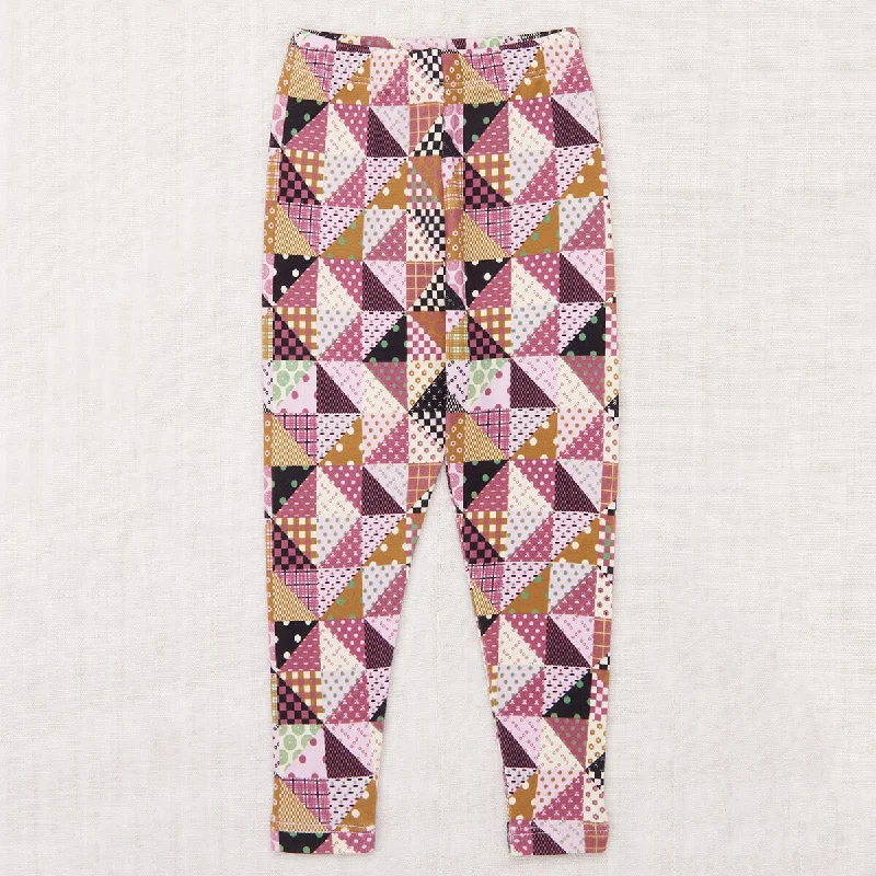 Simple Comfort EXCLUSIVE Legging in Lilac Patchwork by Misha & Puff - Last Ones In Stock - 6-8 Years Simple Comfort EXCLUSIVE Legging in Lilac Patchwork by Misha & Puff - Last Ones In Stock - 6-8 Years