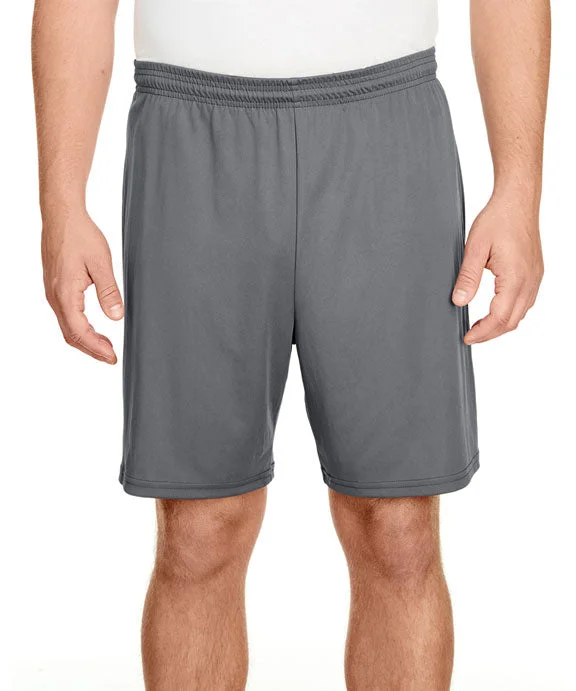 Playful Style N5244 - A4 Adult 7 Inch Inseam Cooling Performance Shorts | Graphite