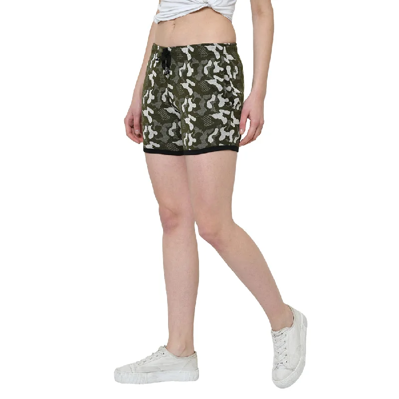 Luxury Style Vimal Jonney Green Color Shorts For Women