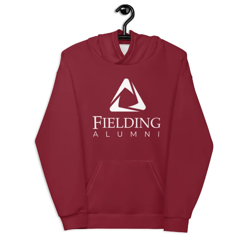 Elegant And Elegant Unisex Eco-friendly Hoodie - Merlot | Alumni Logo