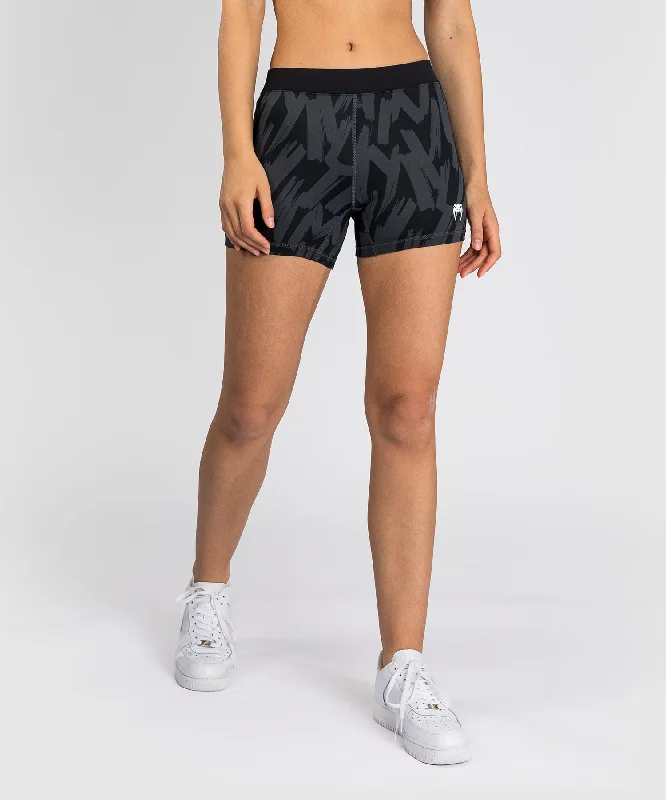 Romantic Data Venum Graffiti Women’s Compression Shorts - Urban Charcoal