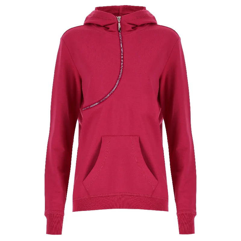 End Of The Year Curve Hoodie - Fuchsia Pink