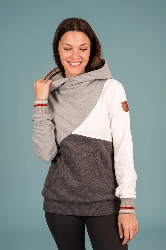 Sports Yoga Style Mika Colorblock Carbon Mix Hoodie
