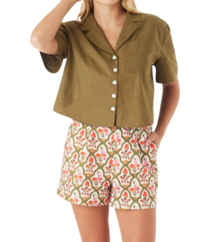 Fashionable Prints Drake Shorts In Garden Lattice