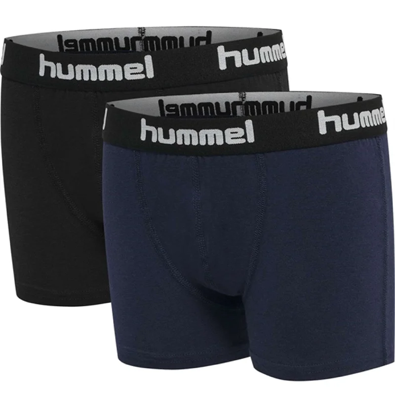 Amazing design Hummel Black Iris Nolan Boxers 2-Pak