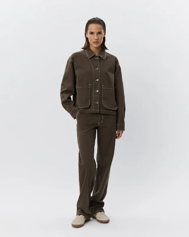 Urban Style SIENNASW TROUSERS - Dark brown