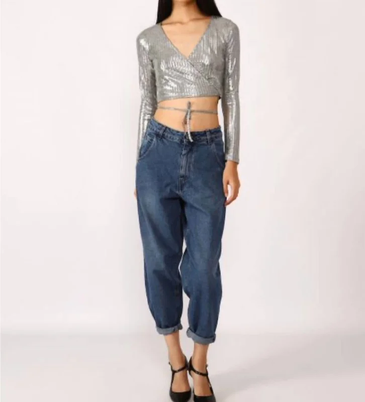 Comfortable Series Quinn Baggy Jeans In Dark Wash